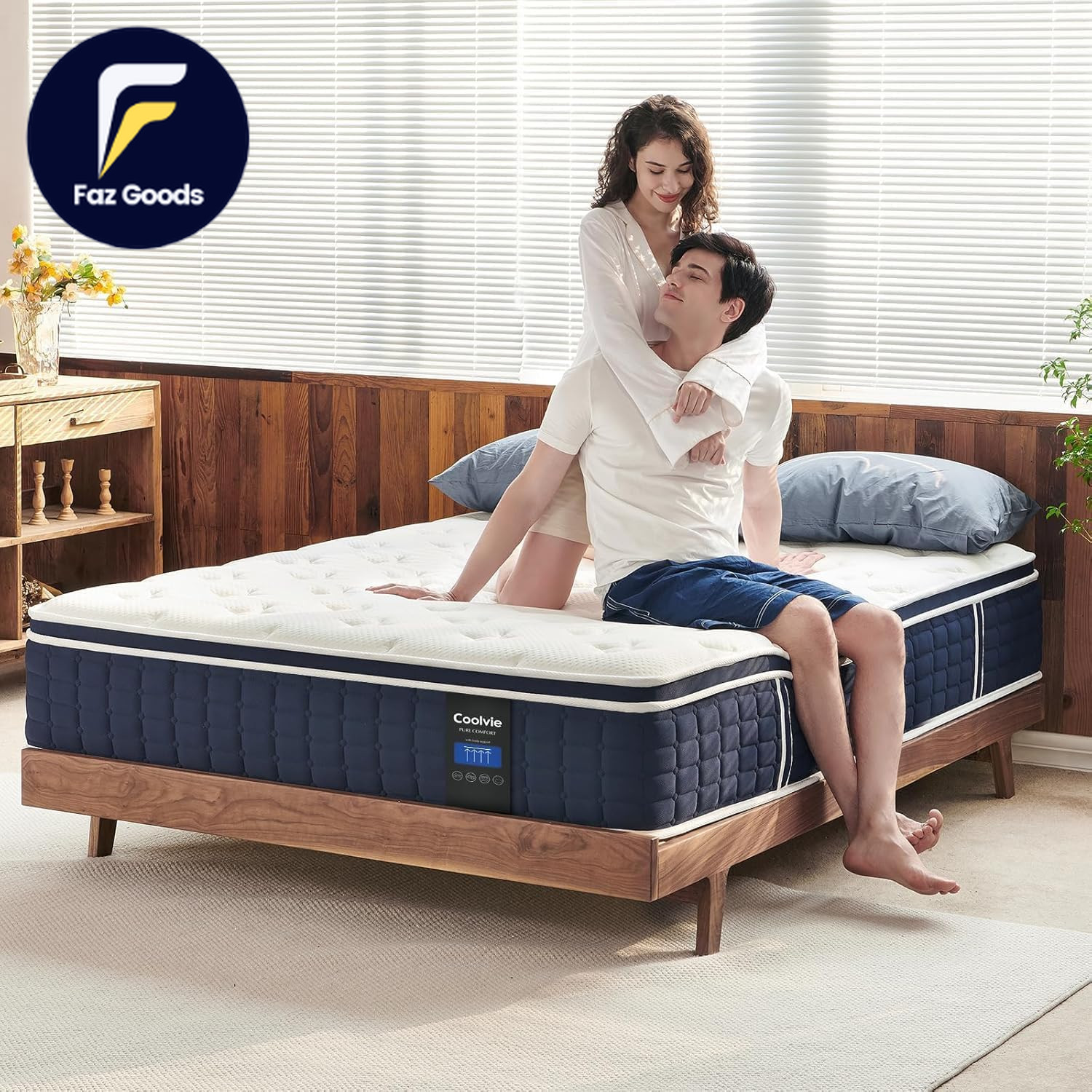 King Mattress 12 Inch Tight Top Deep Sleep Mattresses with Extra Lumbar & Hip Su