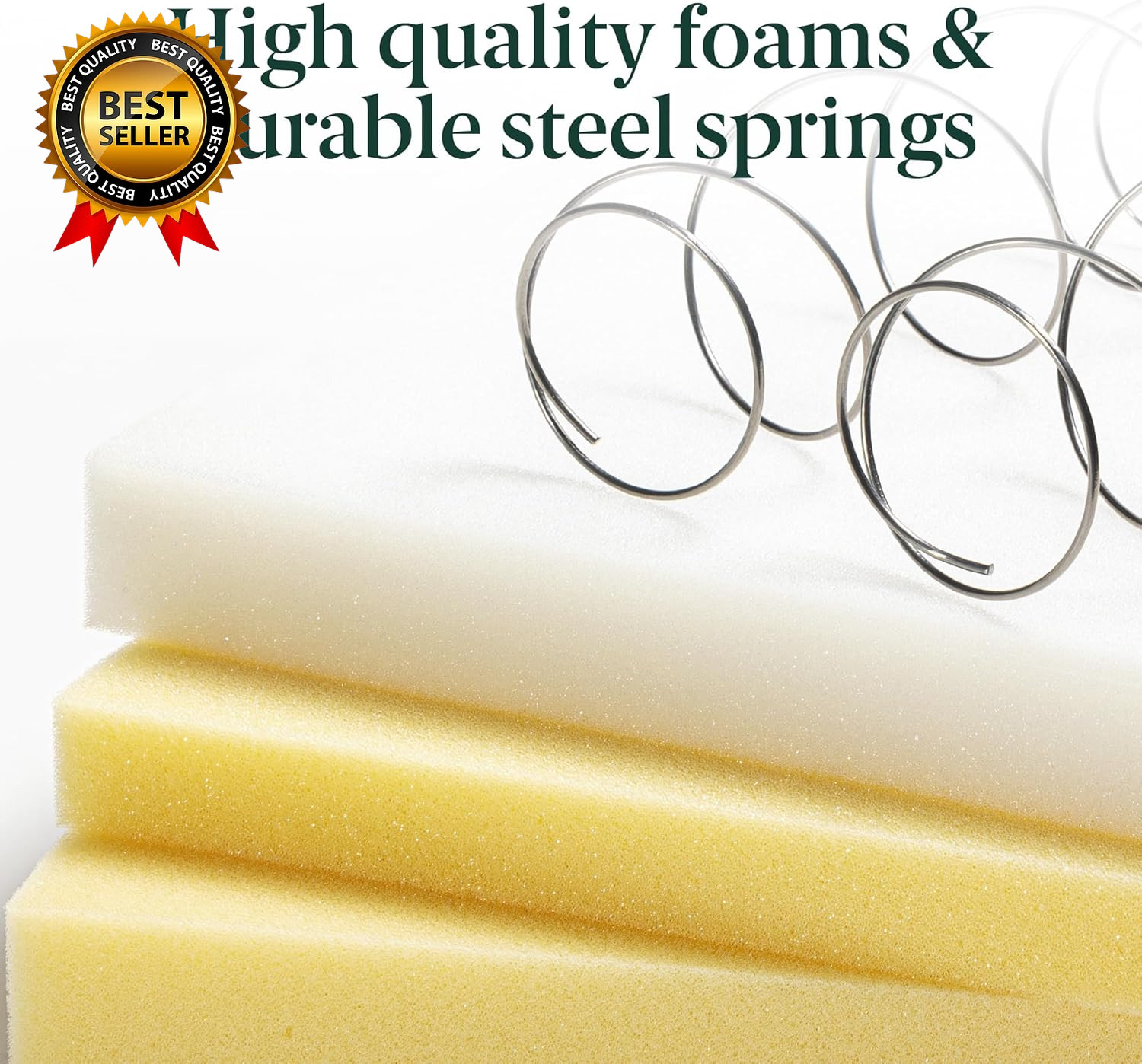 8 Inch Foam and Spring RV Mattress, [New Version], Short Queen for Rvs, Campers