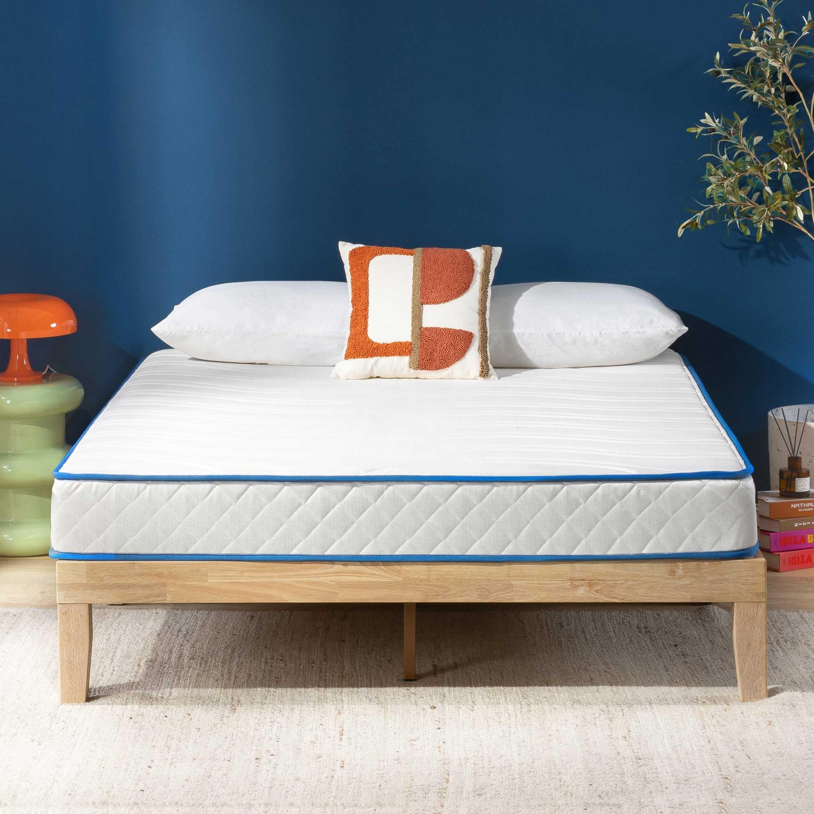 6 Inch Bonnell Spring Hybrid Mattress, Tight Top, Certified Safe Foams & Fabr…