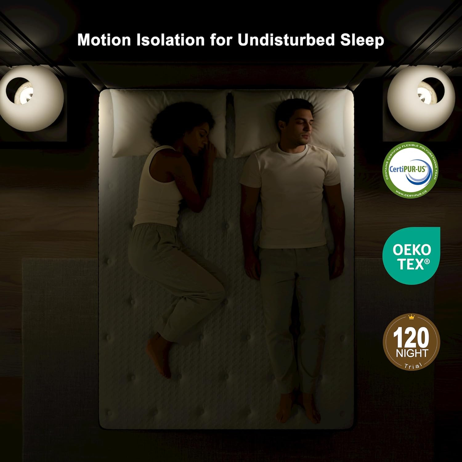 14″ King Mattress, Euro Top Gel Memory Foam, 7-Zone Coils, Medium Firm