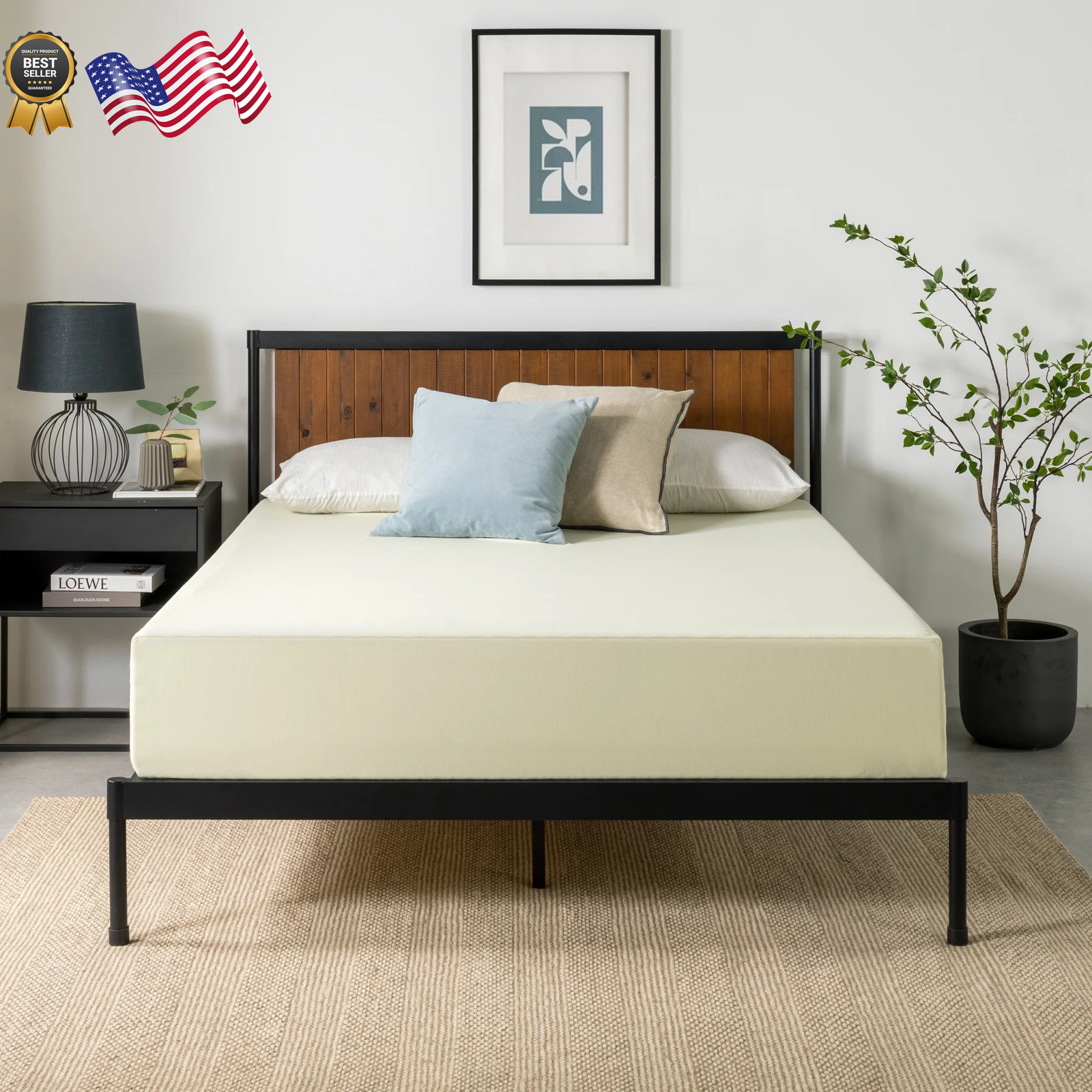 Gel Airflow 10 Tight Top Memory Foam Mattress CertiPUR US Certified Twin NEW