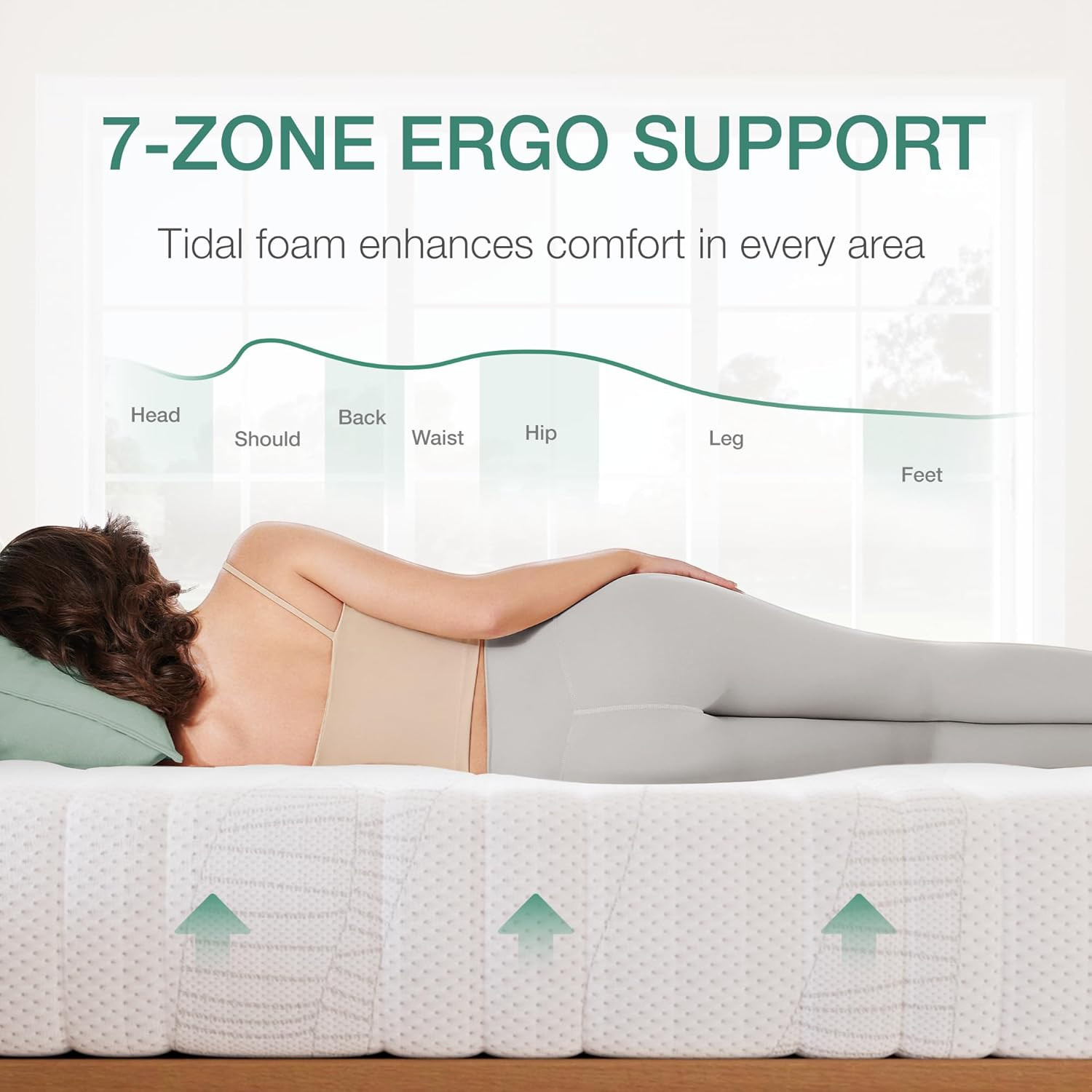 14″ King Memory Foam Mattress with Cooling Cover & Back Pain Relief Support