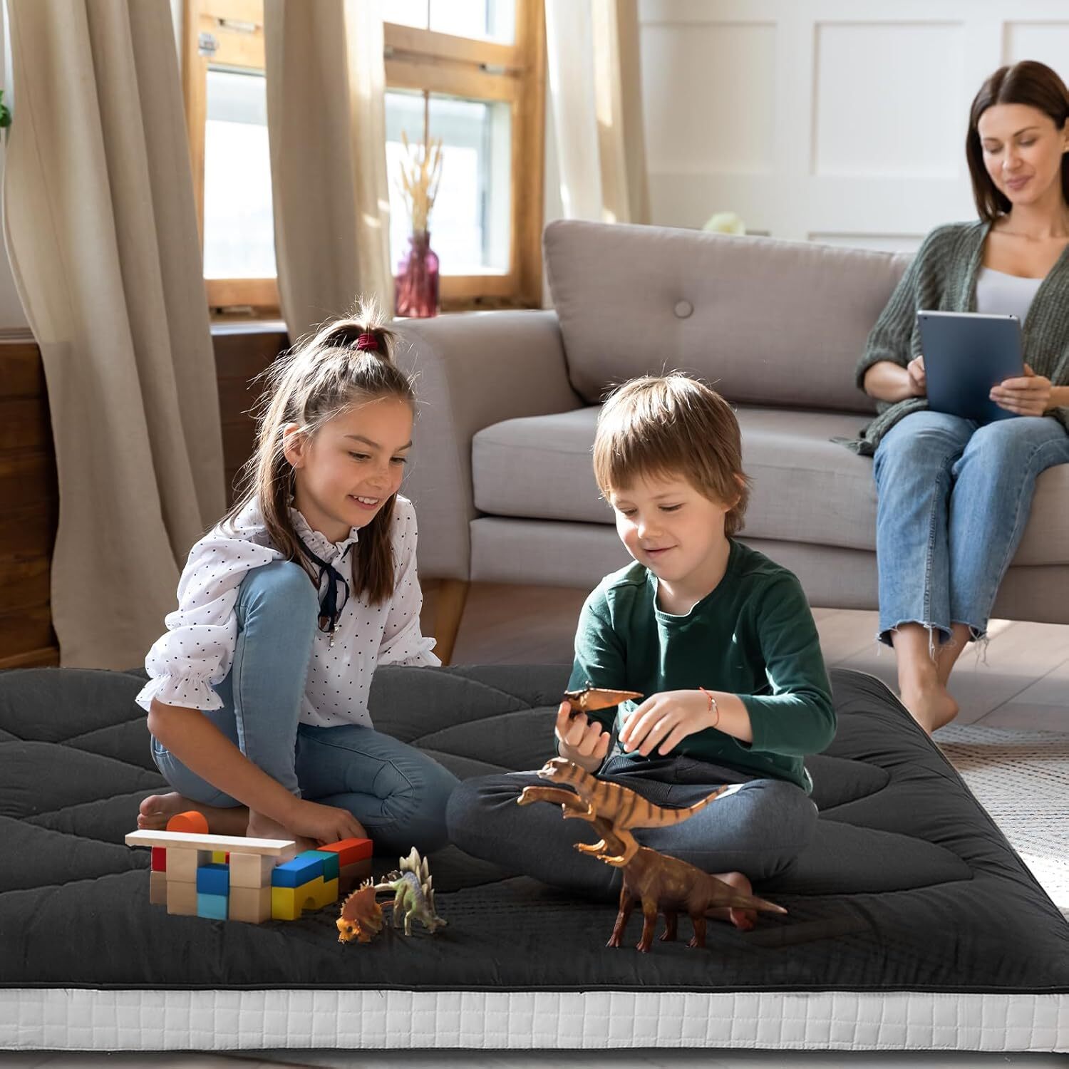 NAIZEA Memory Foam Mattress 2.5 inch / 4 inch Folding Mattress Travel Guest Mat