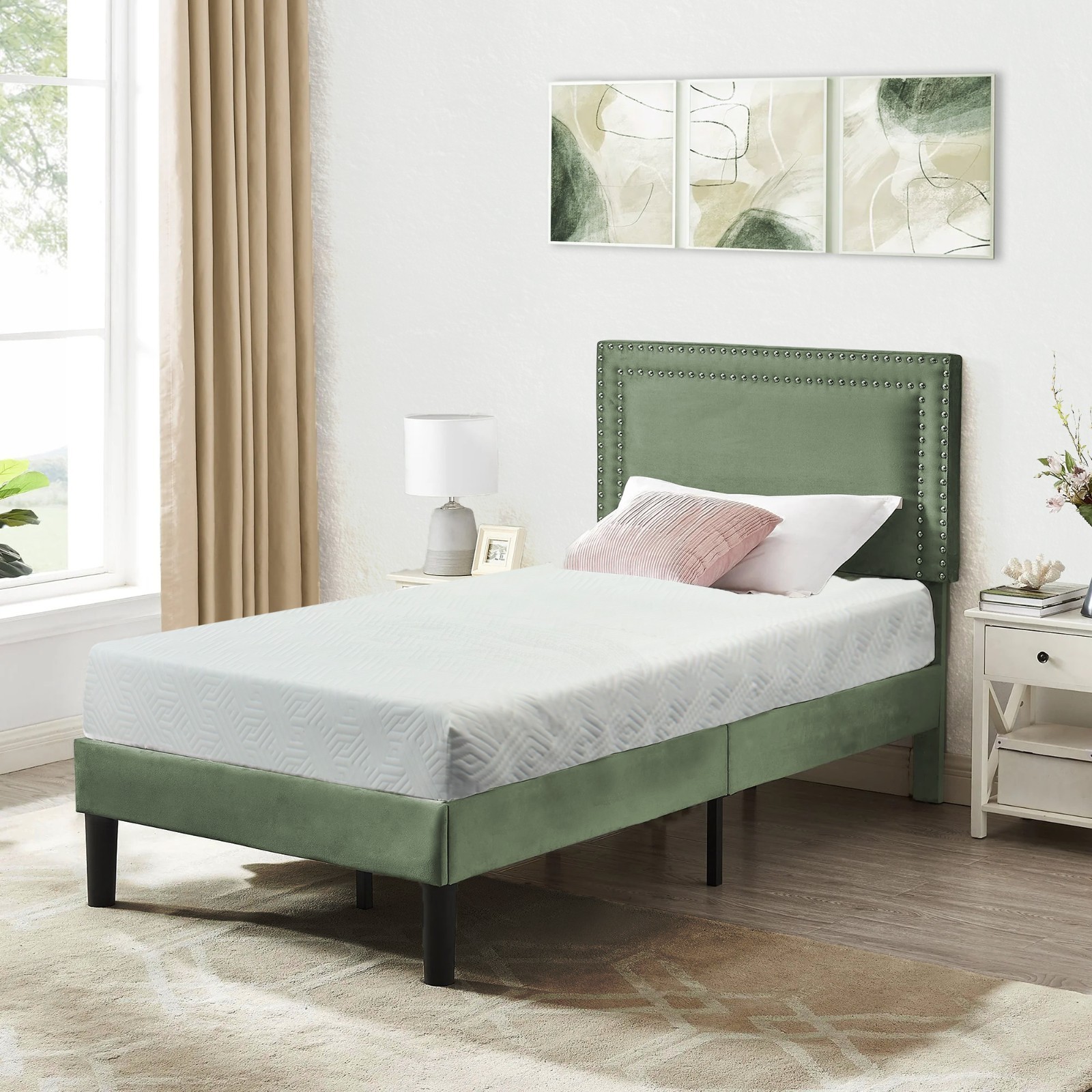 Economical Twin Size Medium Firm Foam Mattress Bed Made in Canada