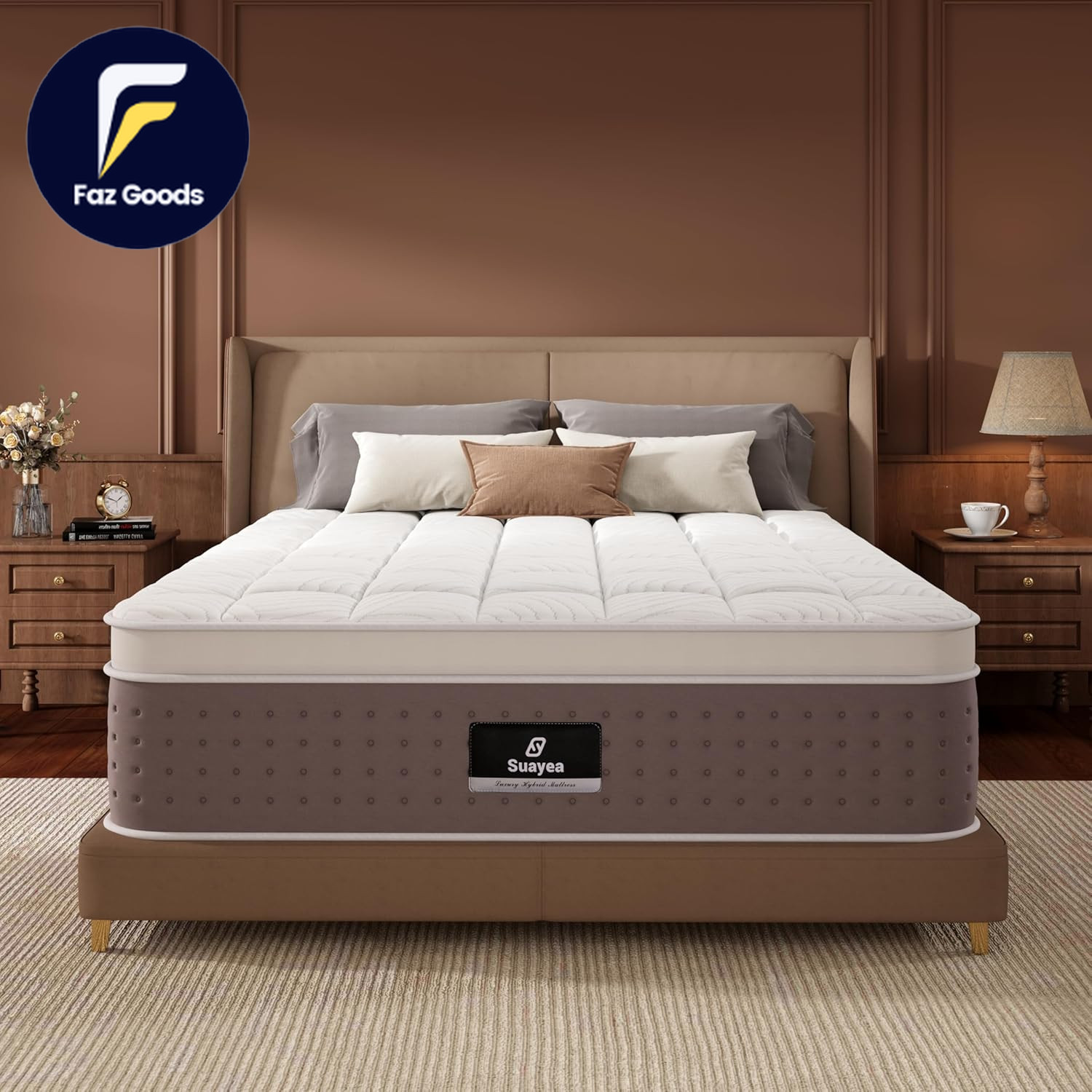 King Size Mattress 16 Inch Hybrid King Mattress in a Box Cooling Gel Memory Foam