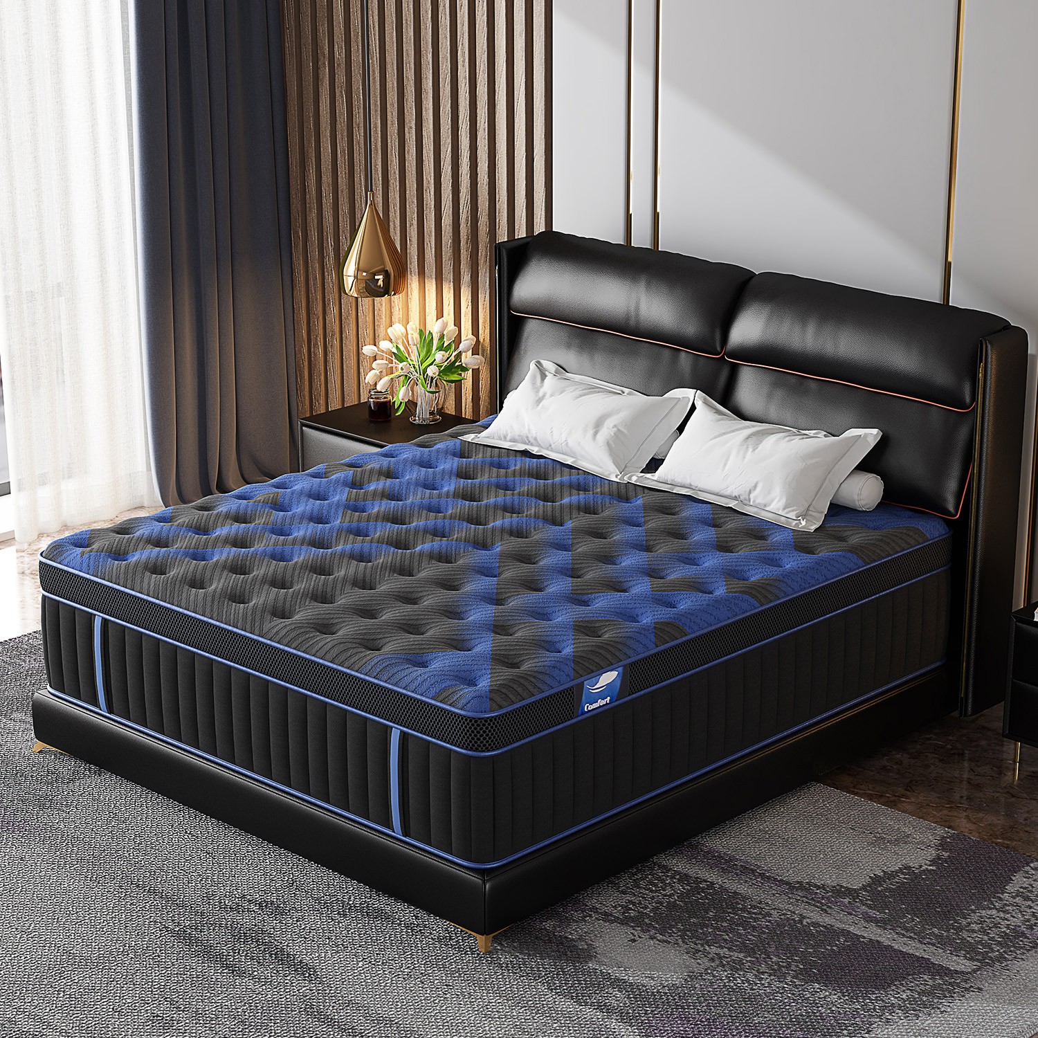 12″ 14″Twin Full Queen King Size Gel Memory Foam Spring Mattress In A Box