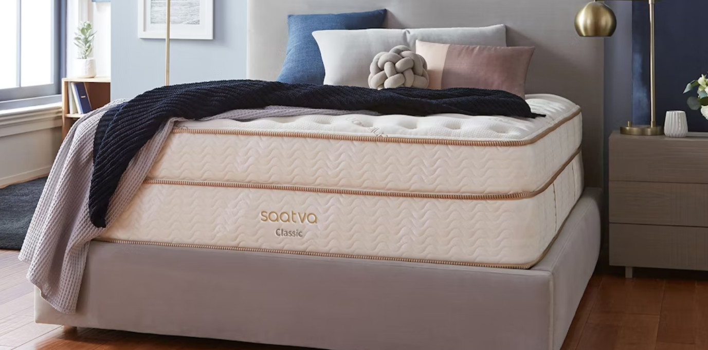 Saatva Classic Organic Cotton USA Made Mattress (11.5″- LUXURY FIRM)