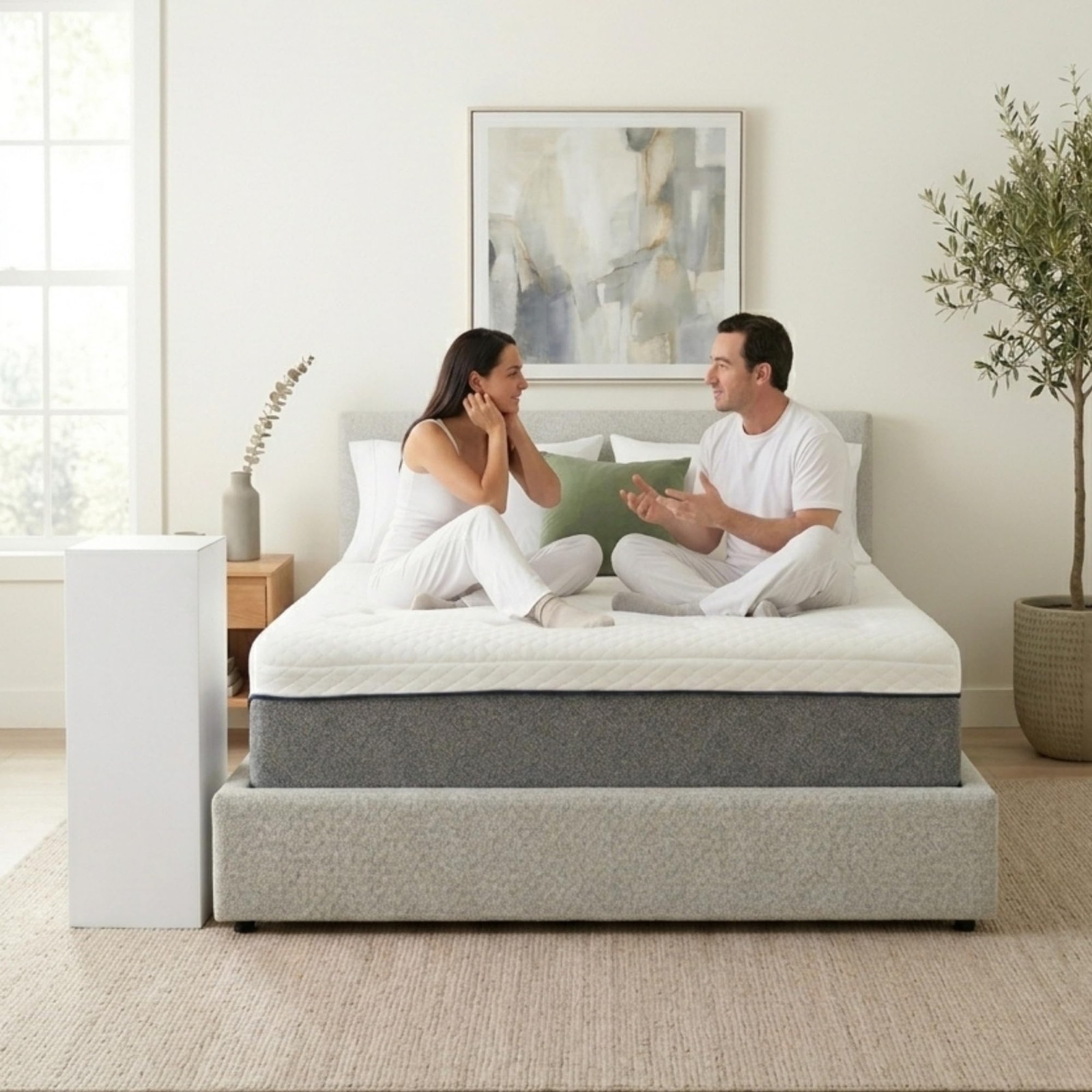 Pemberly Row Ultra Plush 13in Polyurethane Full Mattress in White
