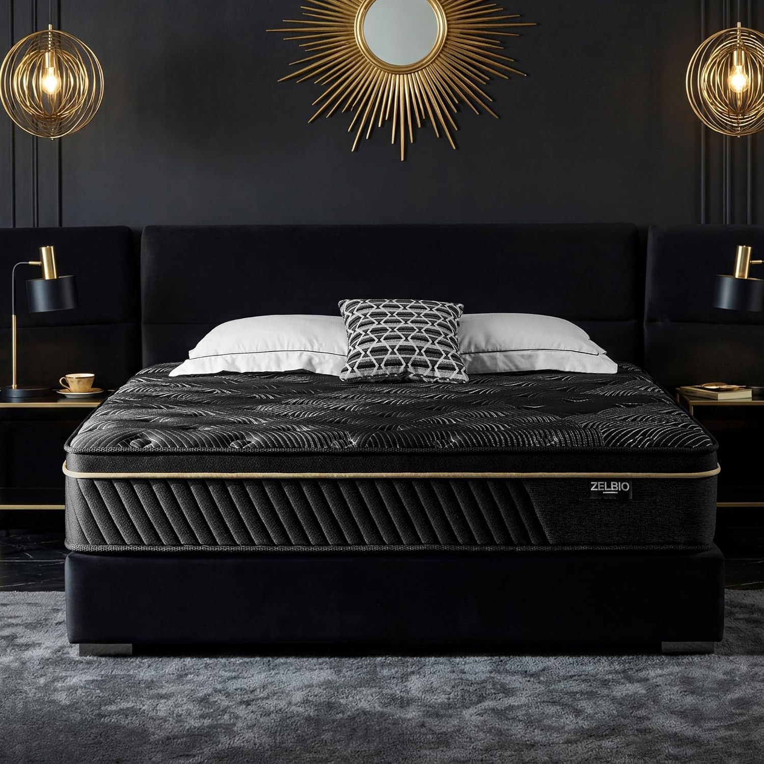 King Size 14” Hybrid Mattress – Gel Memory Foam & Pocket Spring Support