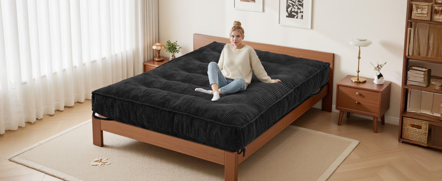 8″ Futon Mattr Queen Size, Futons Sofa Bed Sleeper Couch Bed, Folding