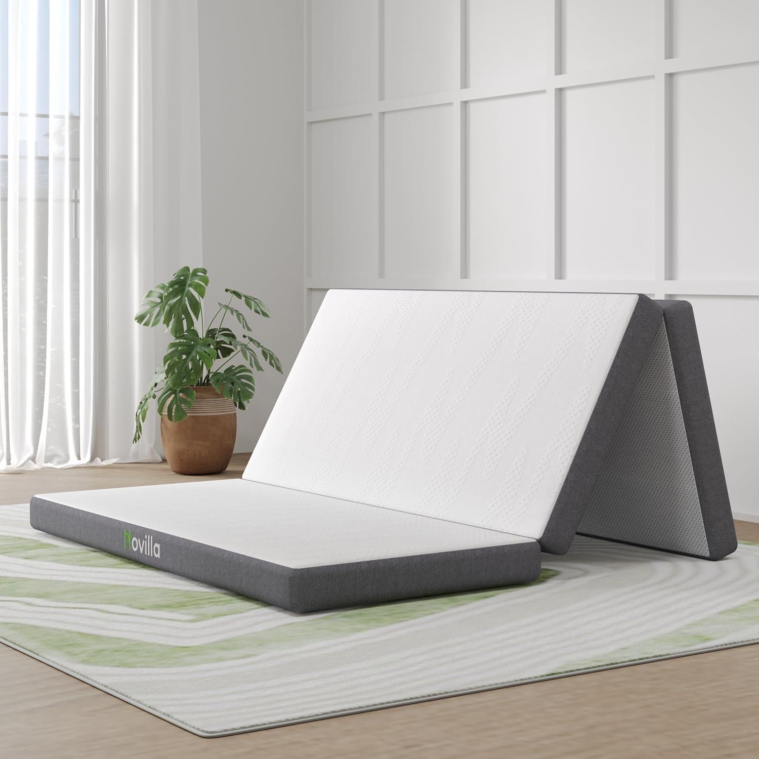 Foldable Mattresses Trifold Portable Memory Foam Twin Queen Choose Your Size