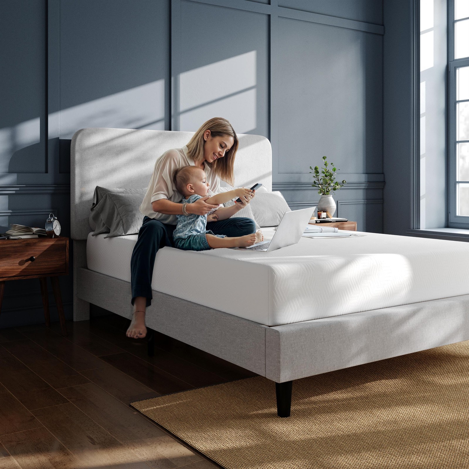 Green Tea Cooling Gel 3-Layer Memory Foam Queen 10″ Cooling Mattress in a Box