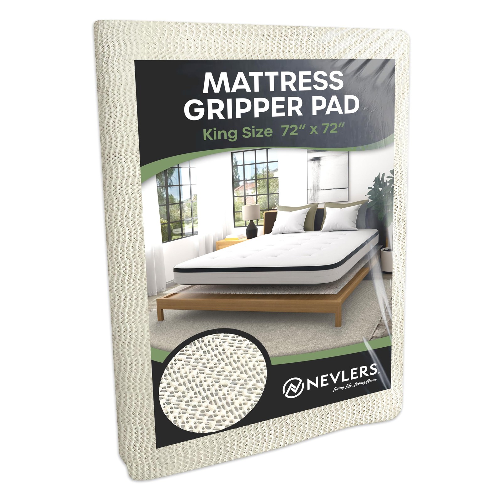 King Size 72″ x 72″ Mattress Slide Stopper – Non Slip Mattress Gripper Pad | …