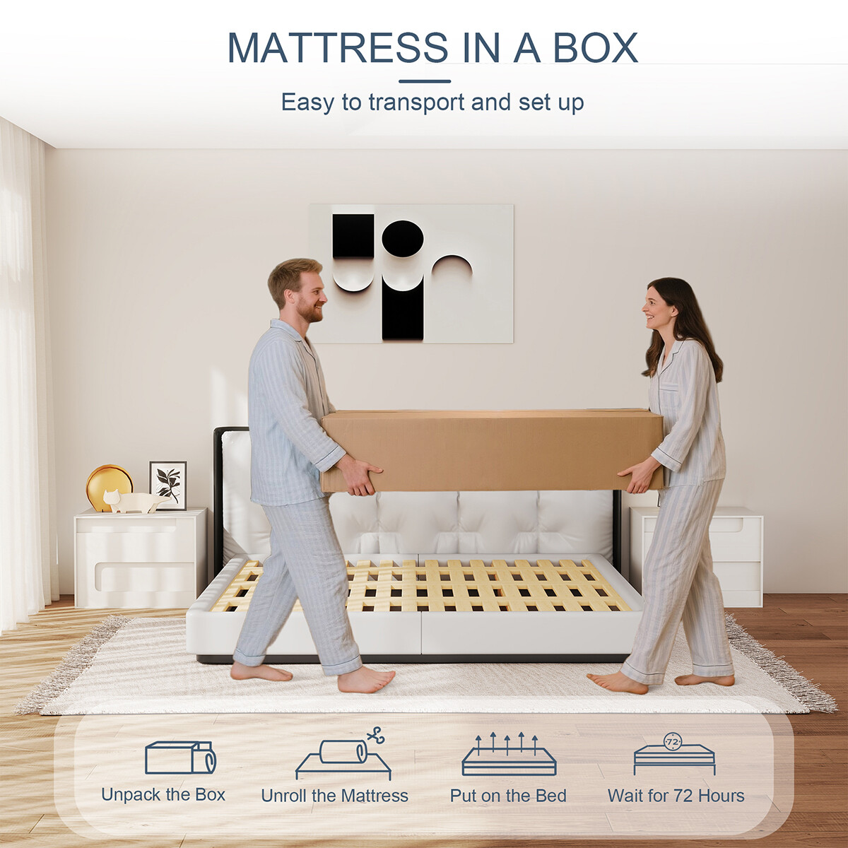 12″ 14″ Gel Memory Foam Pocket Spring Hybrid Mattress Twin Full Queen King Size