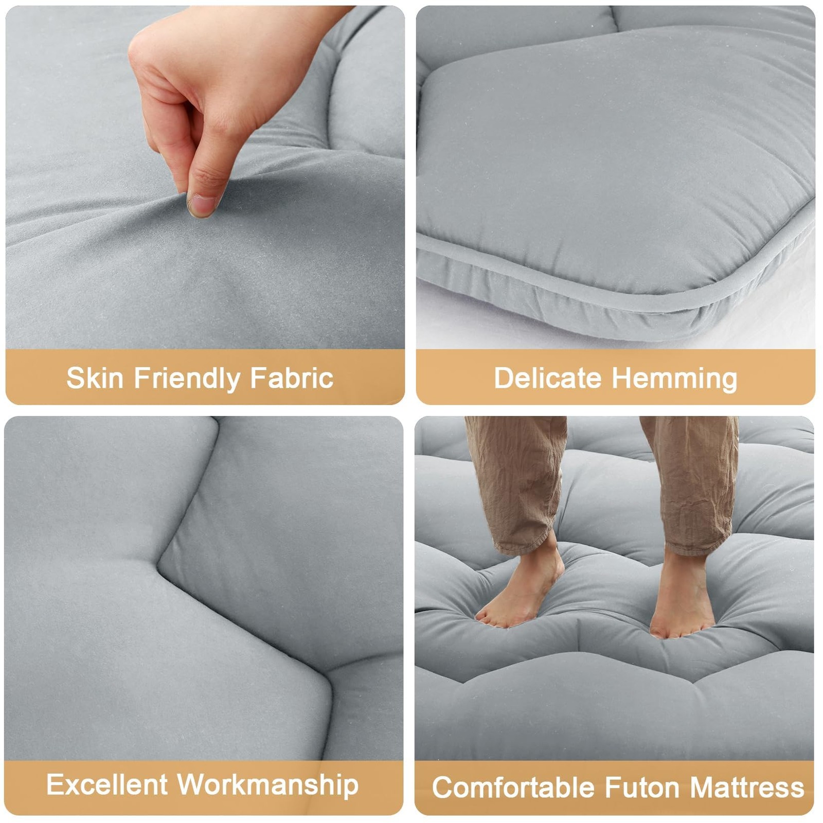 Floor Mattress Japanese Futon Mattress Sleeping Tatami Mat Twin/Full/Queen Size