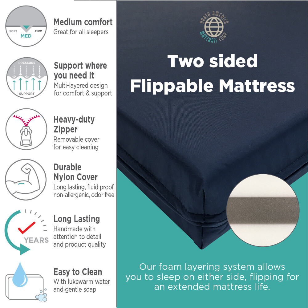 Durable Multi-Density Foam TRUCK MATTRESS – Affordable! Many Sizes Available!