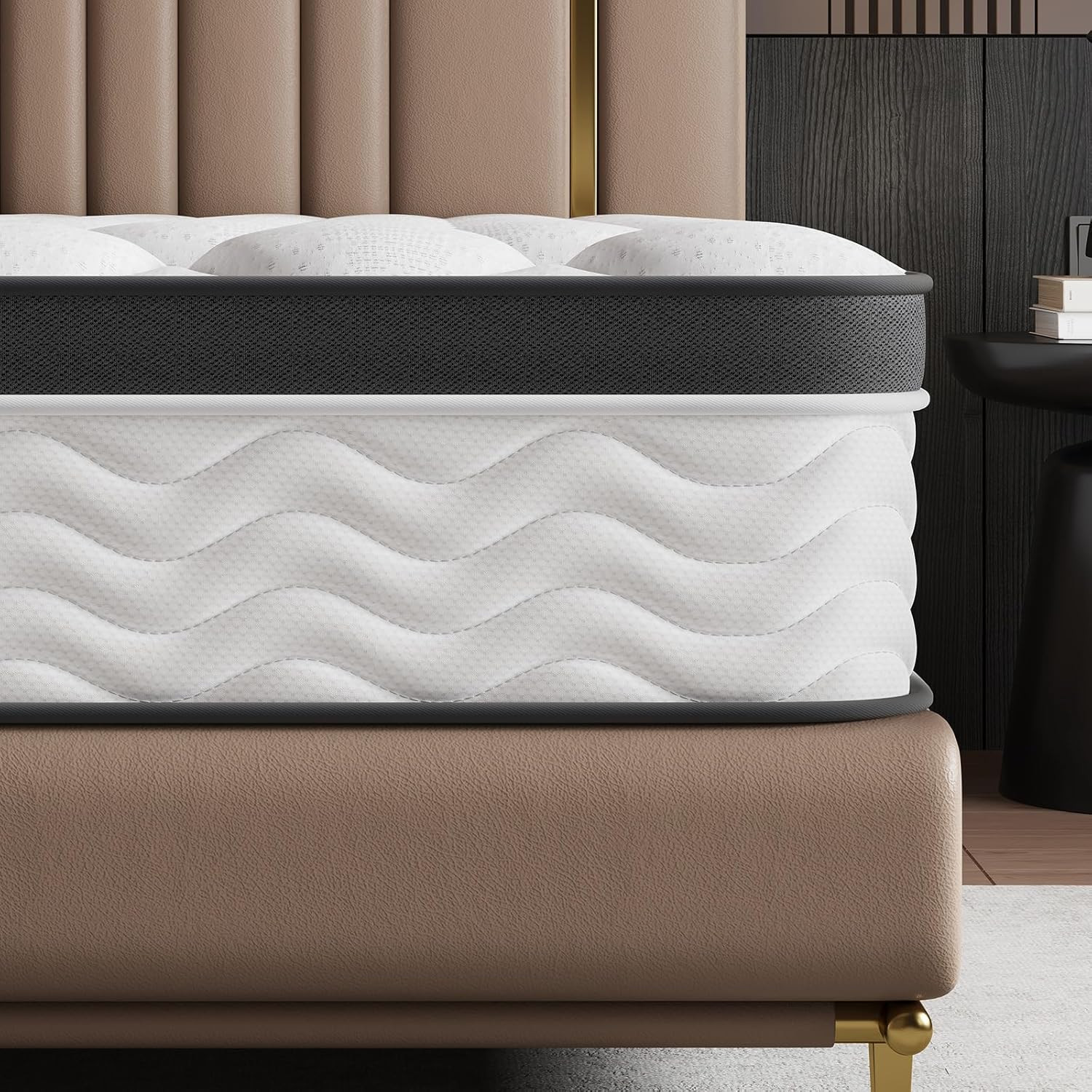12″ Full Size Memory Foam Hybrid Mattress for Back Pain Relief & Comfort