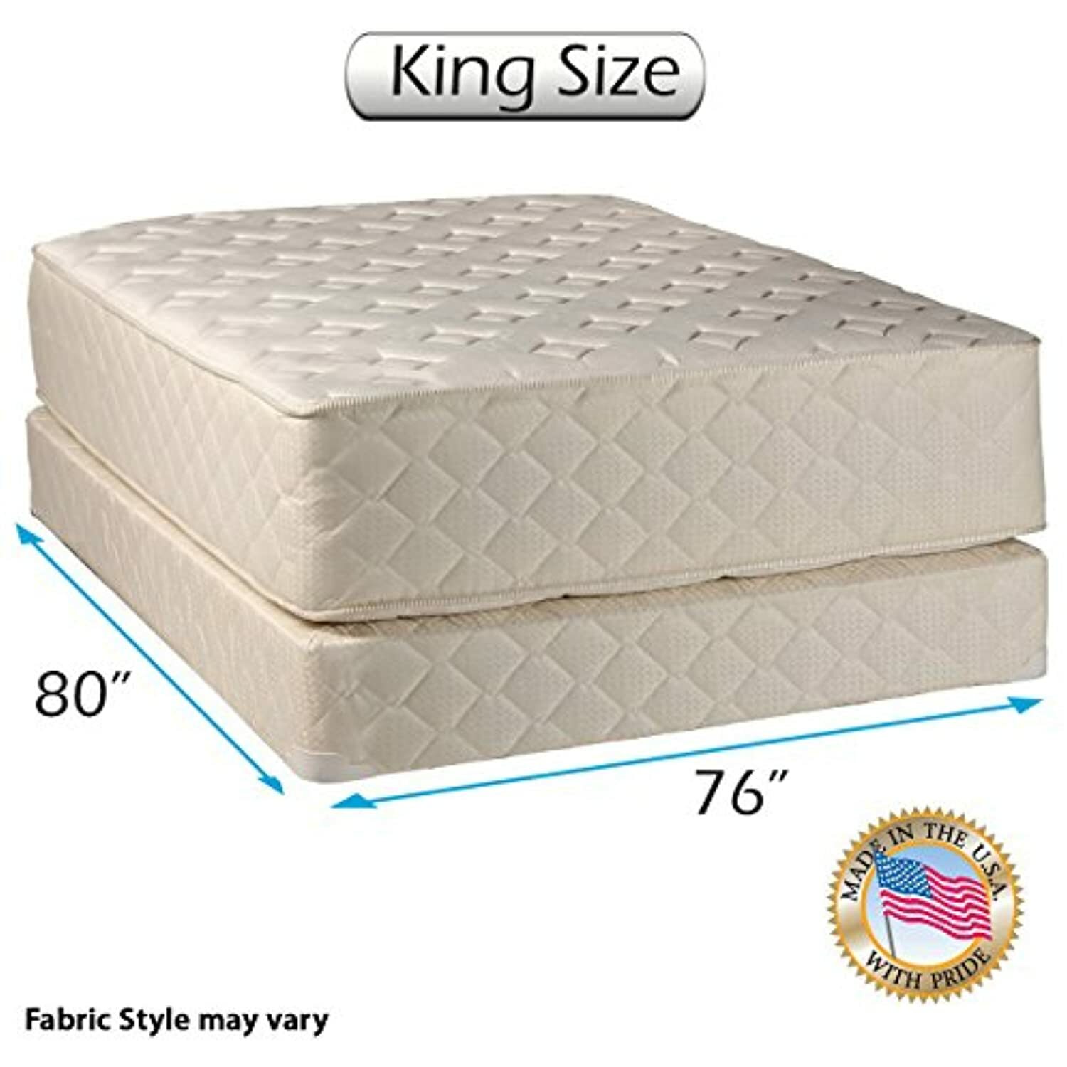 Dream Sleep Highlight Luxury Firm King Size Mattress & Box Spring Set – Fully,