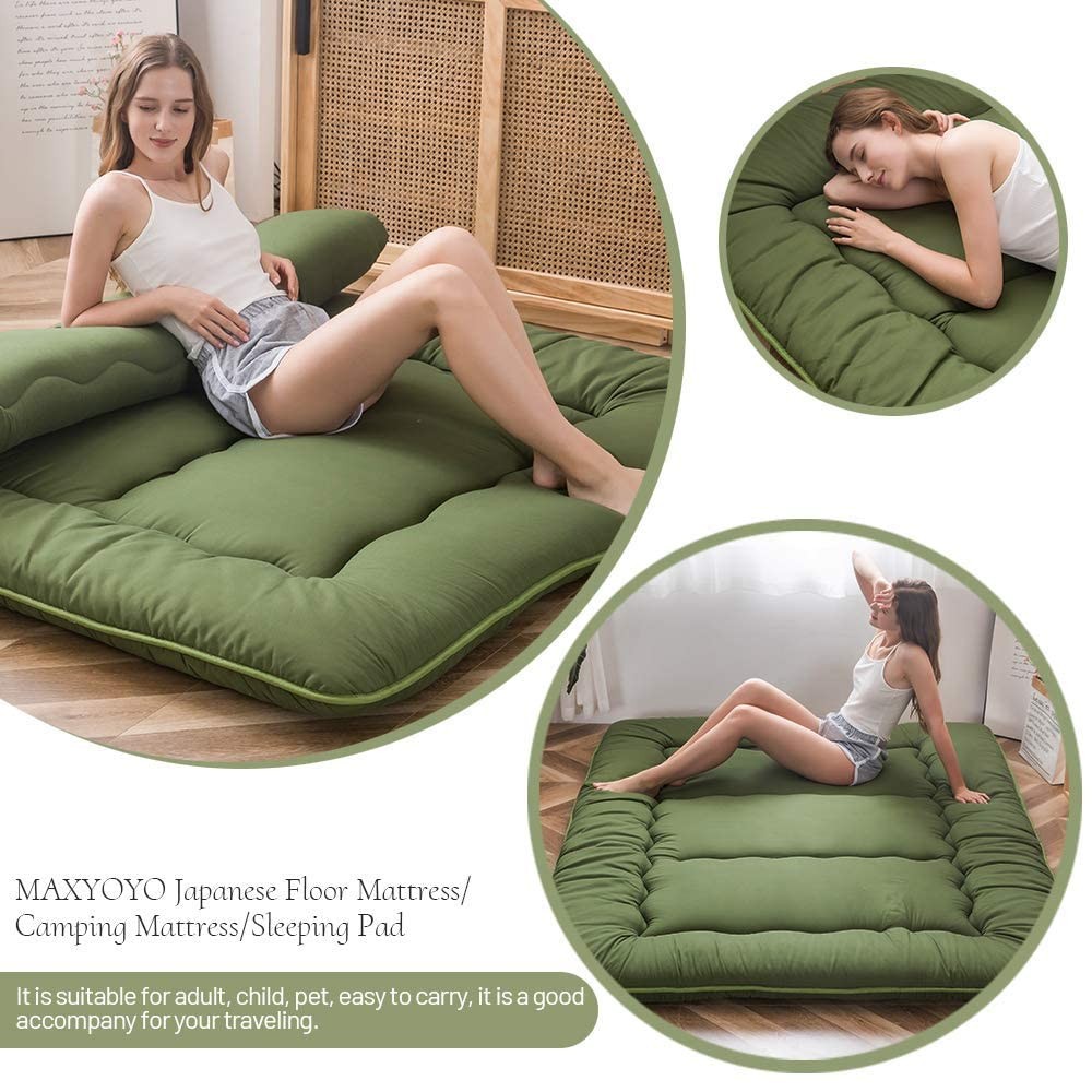 Japanese Floor Mattress Futon Mattress, Foldable Mattress Thicken Tatami Mat Sle