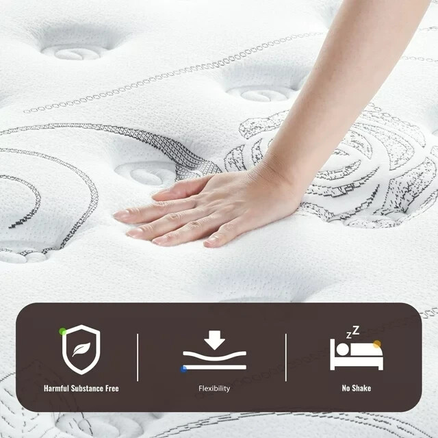 New GrandRest 13” Adult Ultra Support Gel Hybrid Memory Foam Mattress Full NIB