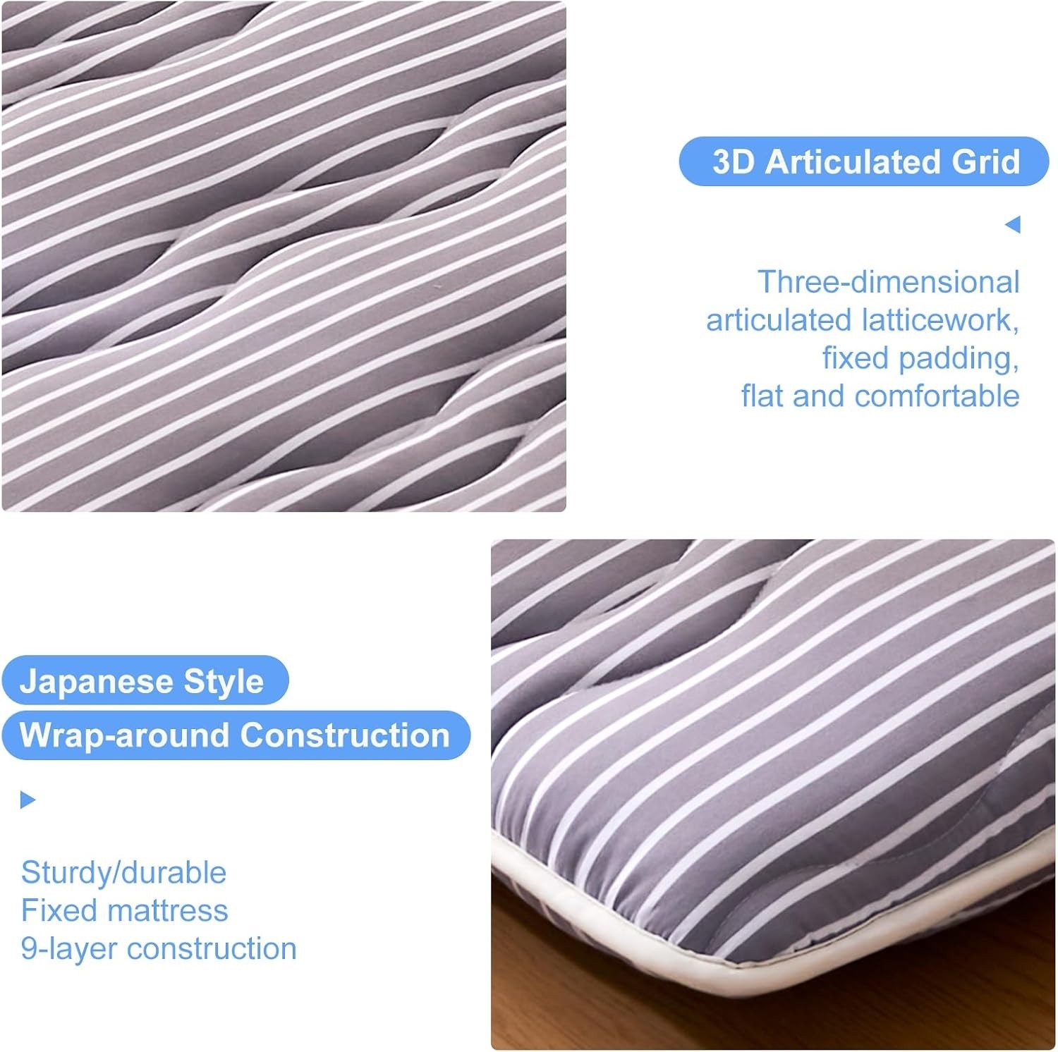 Foam Japanese Floor Mattress Futon Mattress,100% High Density Comfortable Foa…