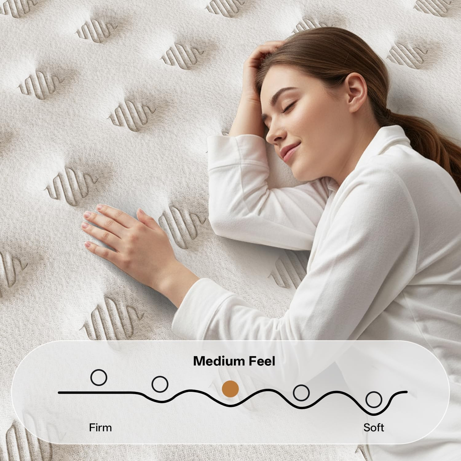 Queen Size Mattress (High-End Upgraded) Hotel-Level Luxury 12 Inch Hybrid Queen