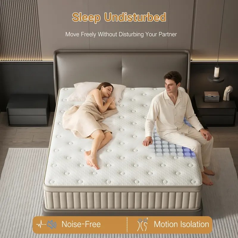 10″Twin Full Queen King Size Mattress in a Box Hybrid Spring Memory Foam US NEW