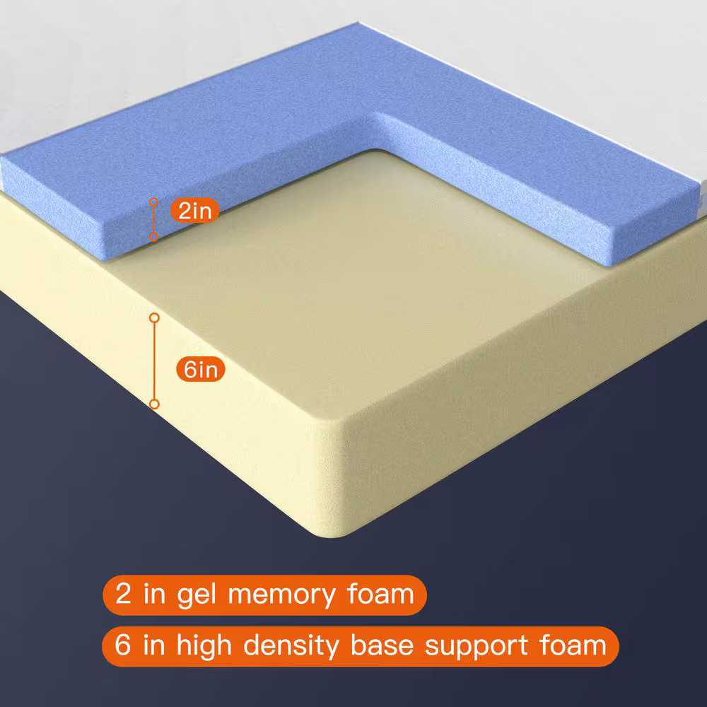 Gel Memory Foam Medium-Firm Mattress for Pressure Relief &Soundly Sleep Mattress