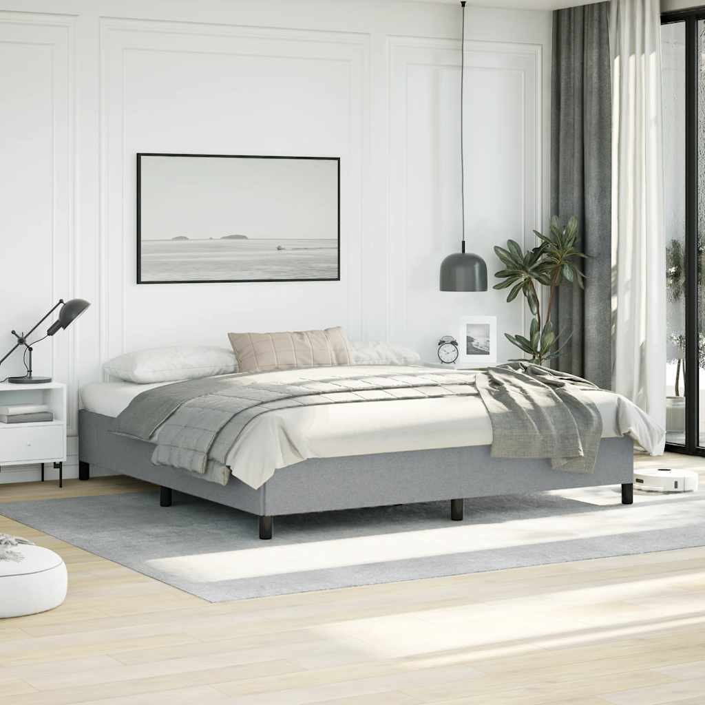 Bed Frame, Fabric, Easy Assembly, No Mattress vidaXL