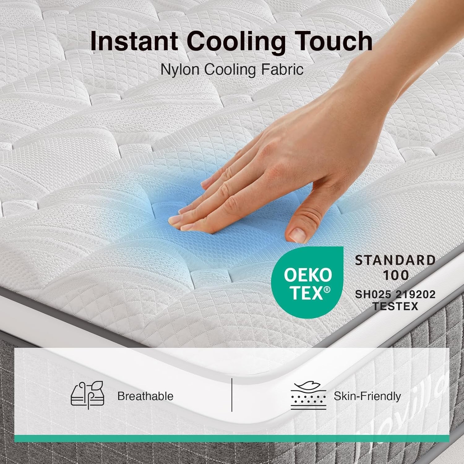 Pressure Relief 10 Inch Twin Mattress with Motion Isolation for Peaceful Rest