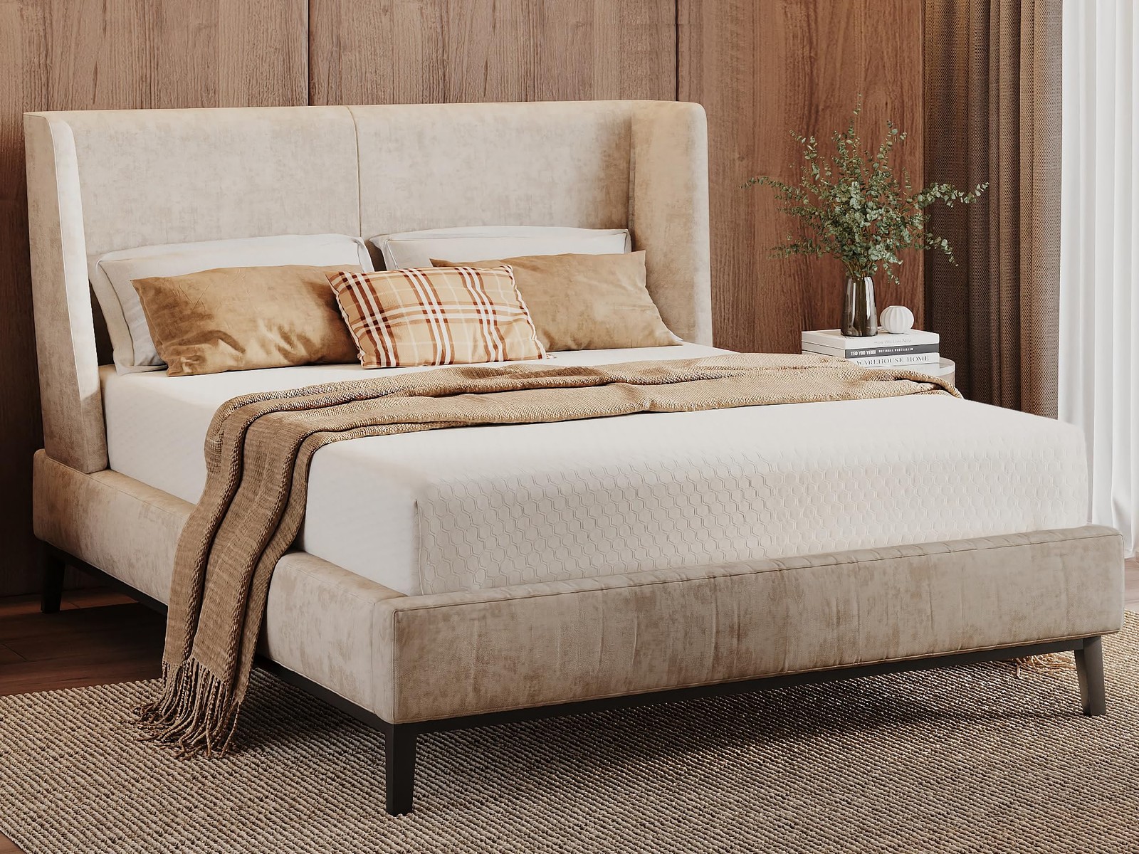 Twin Size 8-Inch Gel Memory Foam Mattress, Comfortable with Pressure Relievin…