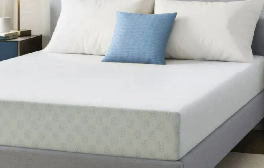 Memory Foam Mattress White Breathable Fabric Cover for Bedroom Adults