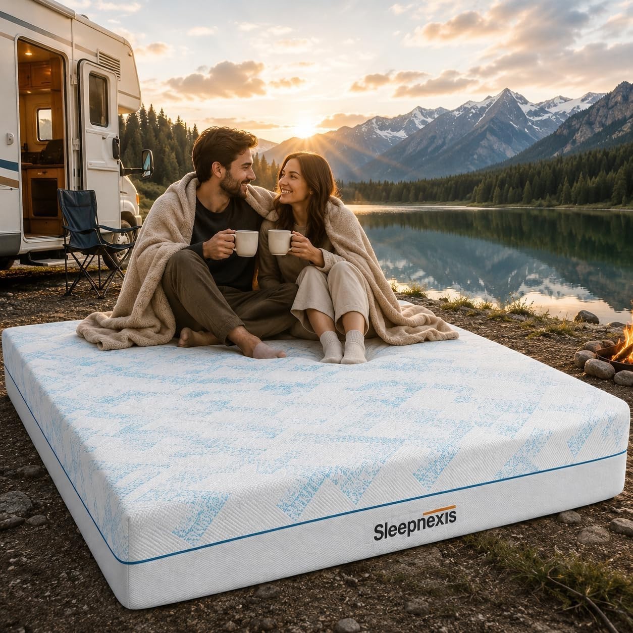 RV Mattress Cooling Gel Memory Foam Medium Firm Mattress in a Box