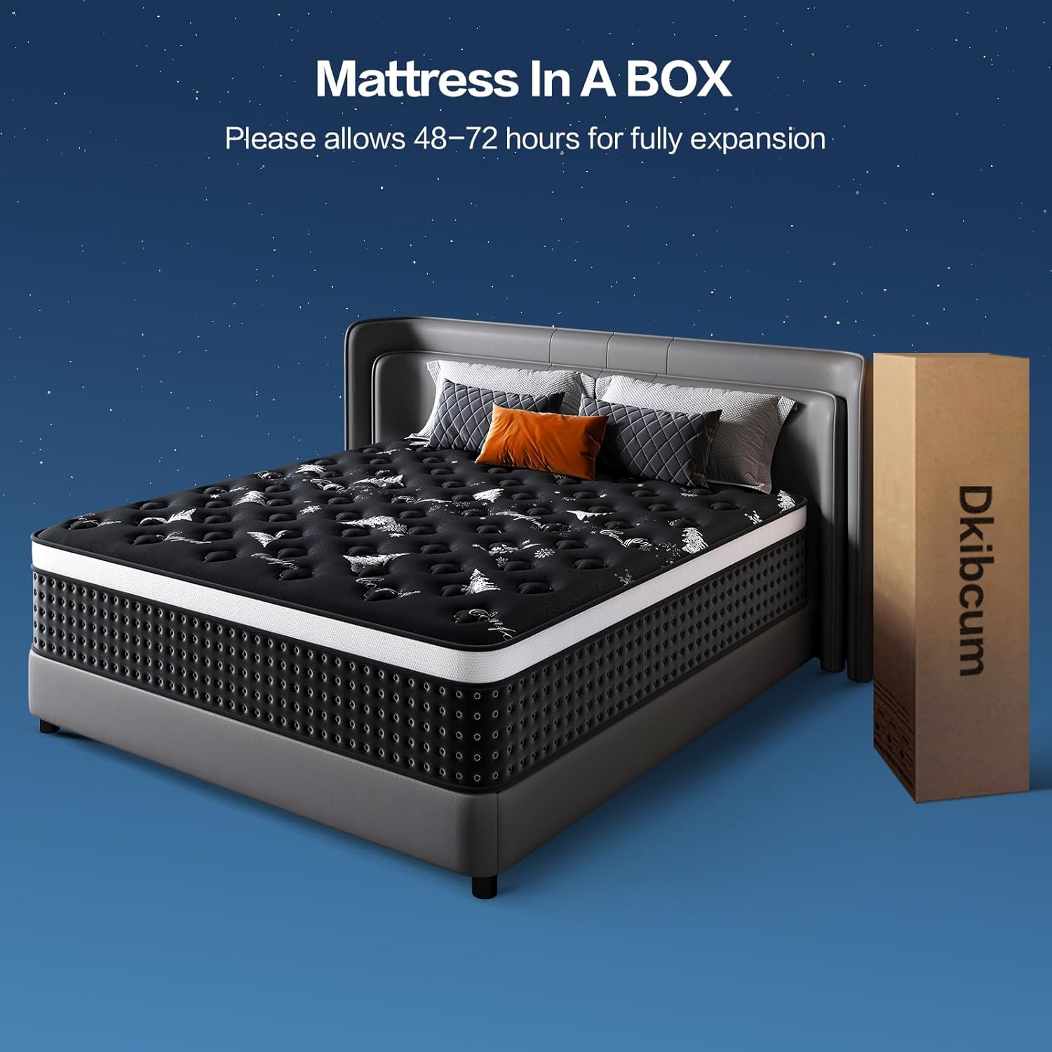 Full Size Mattress, 12 Inch Memory Foam Mattress in a Box, Breathable Fabric, Po