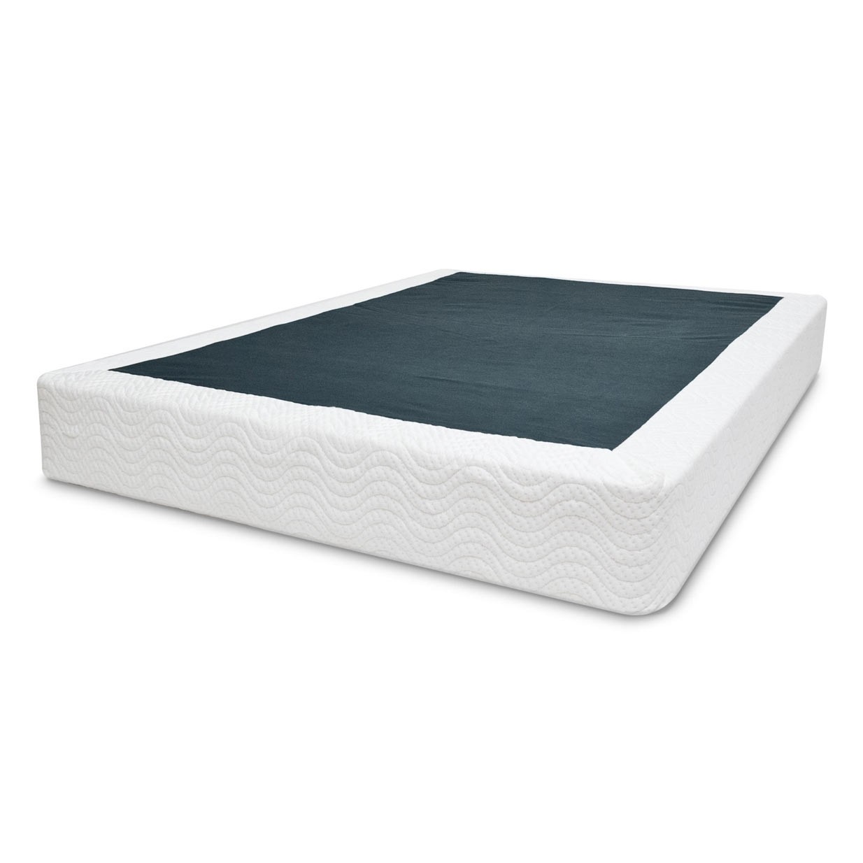Full Metal Box Spring Mattress Foundation with Jacquard Cover