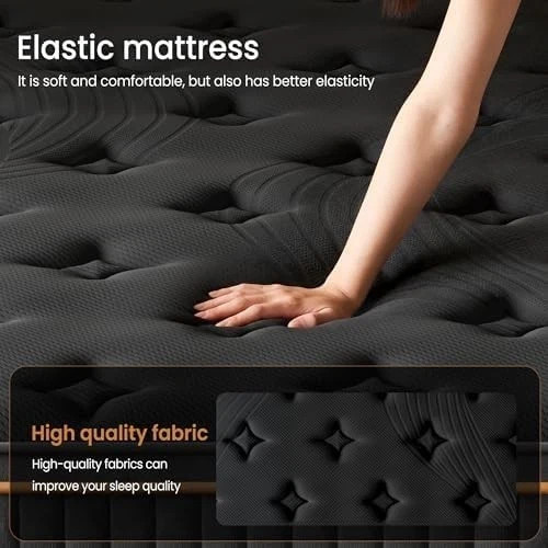 10″ Colchones TWIN Size De Espuma 10 Pulgadas Memory Foam Mattress Cooling Bed