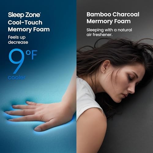 4 Inch Mattress Topper, Dual Layer 2” Gel Memory Foam + 2” Full White