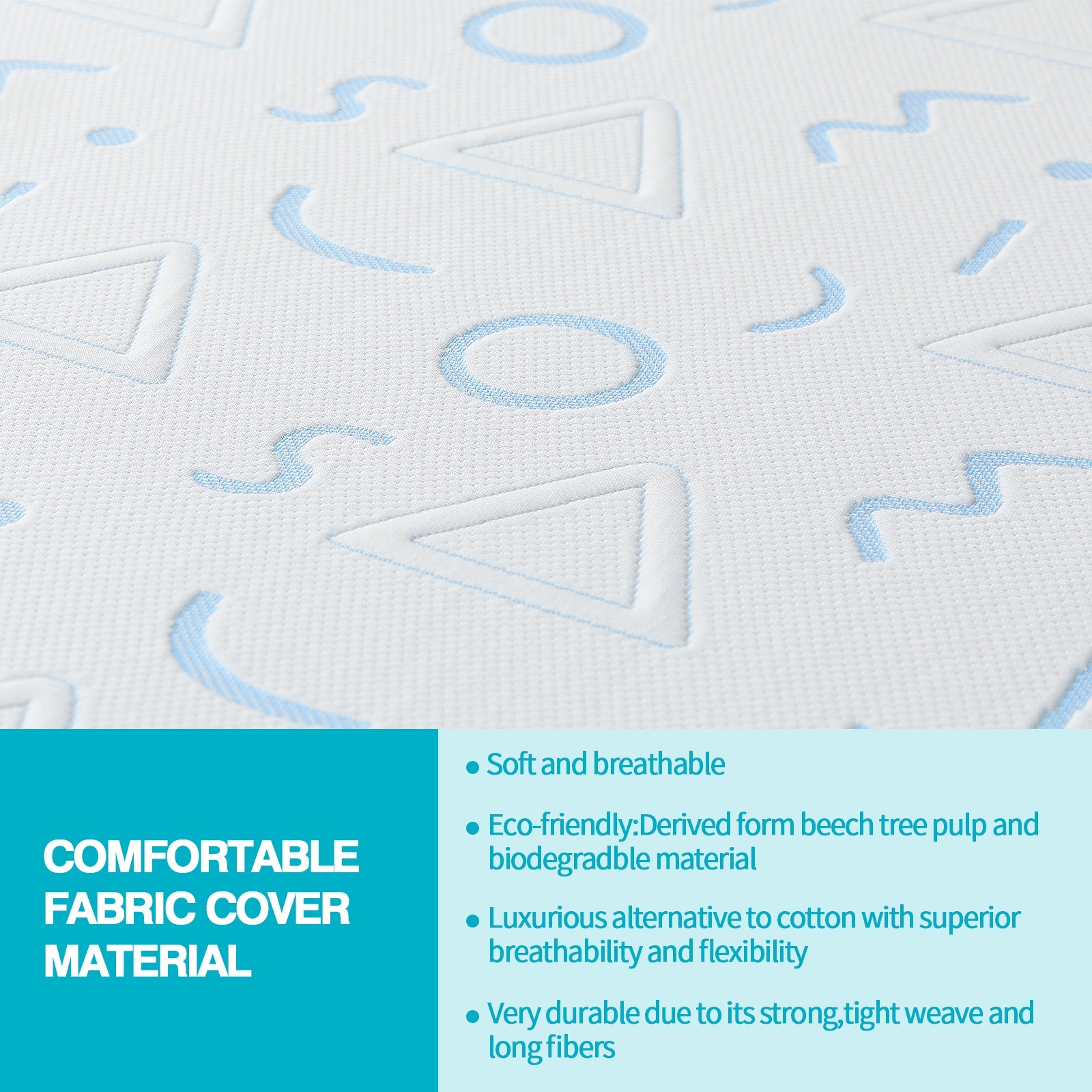 5 Inch Memory Foam Mattress, Fiberglass Free, Medium Firm, Mattress in A Box