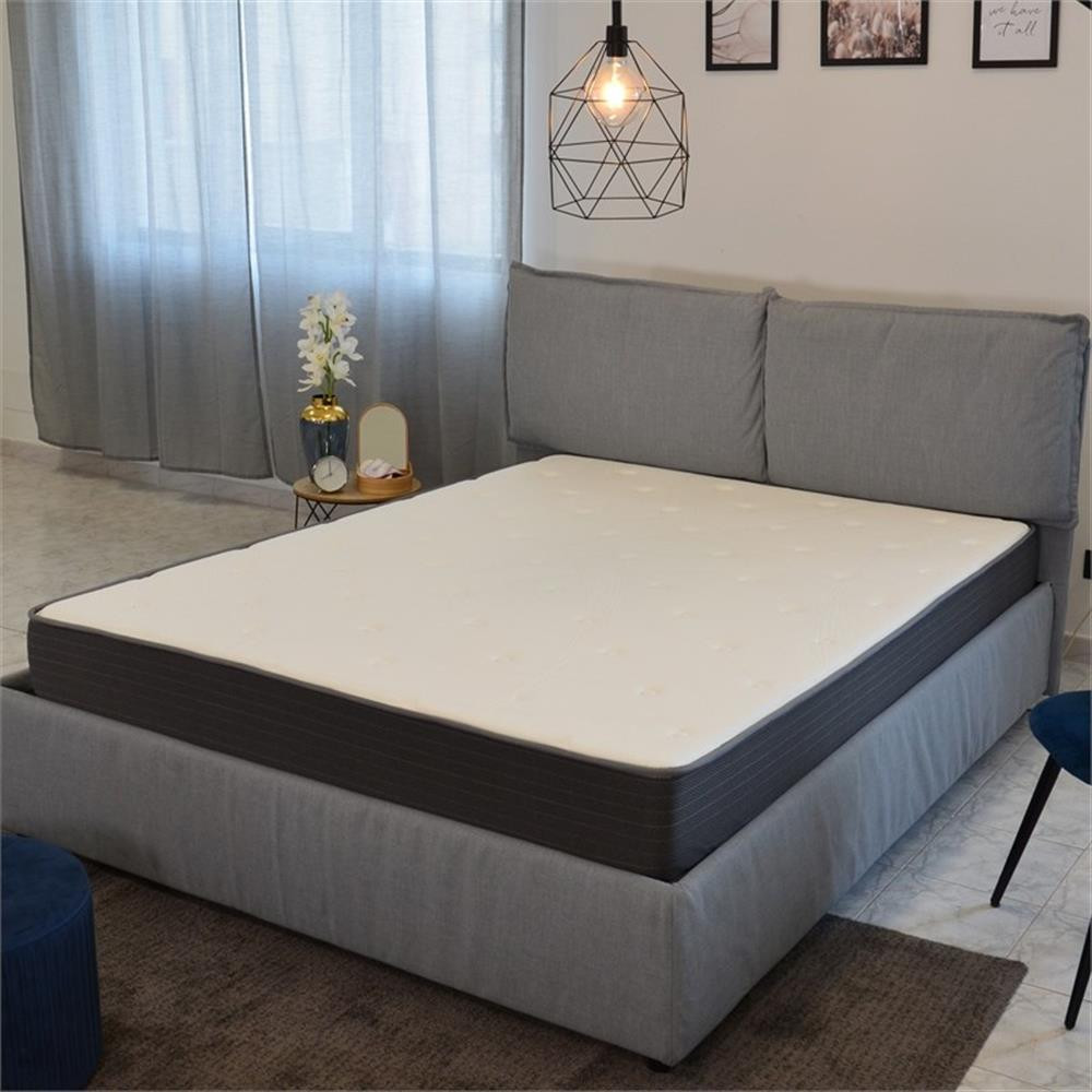 Pemberly Row Modern 8-Inch Polyurethane Full Mattress in White