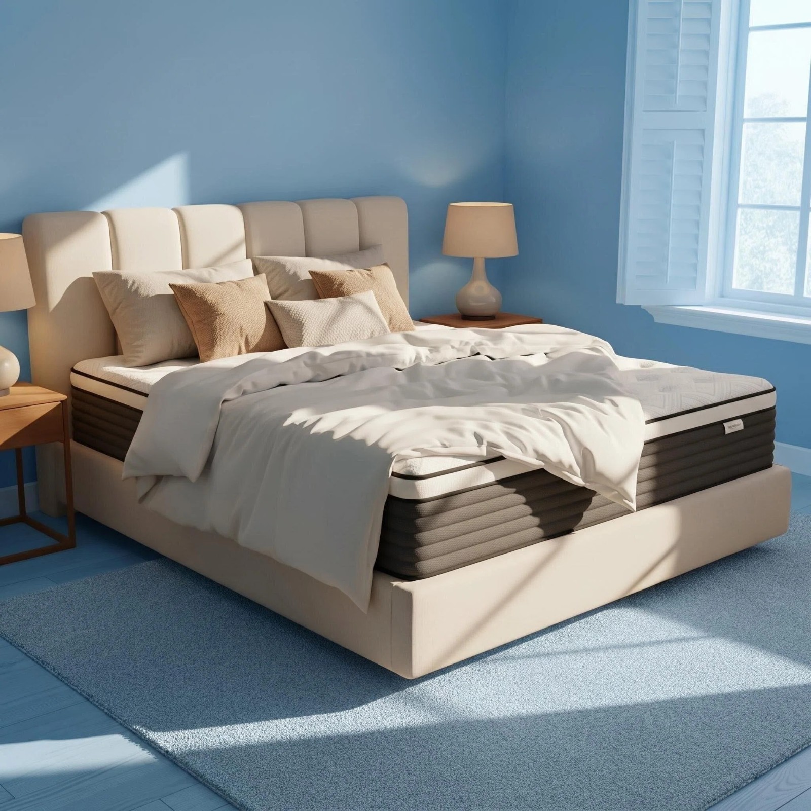 Queen Mattress 12 Inch Hybrid Memory Foam Pocket Spring Medium Firm in Box