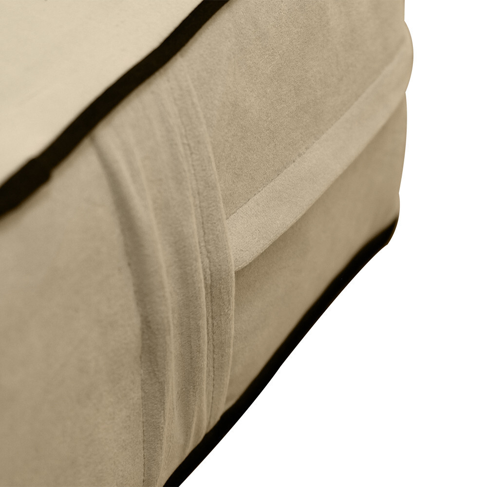 Contrast Pipe 8″ FULL 75x54x8 Velvet Indoor Daybed Mattress COVER ONLY-AD304