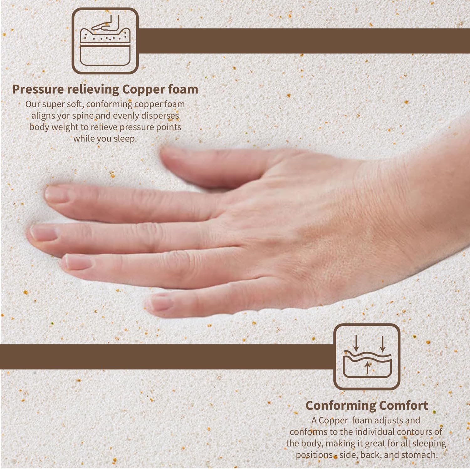 Memory Foam Mattress Cooling 1 Pack