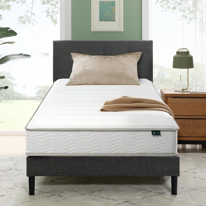 Hybrid Twin Mattress Medium Firm Support Foam Coils CertiPUR-US Safe Durable