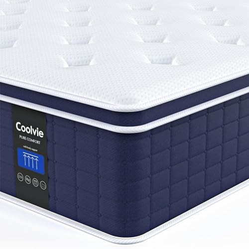 Mattress 14 Inch, Hybrid Bed Mattress in a Box, 4 Twin 14 Inch Medium Firm