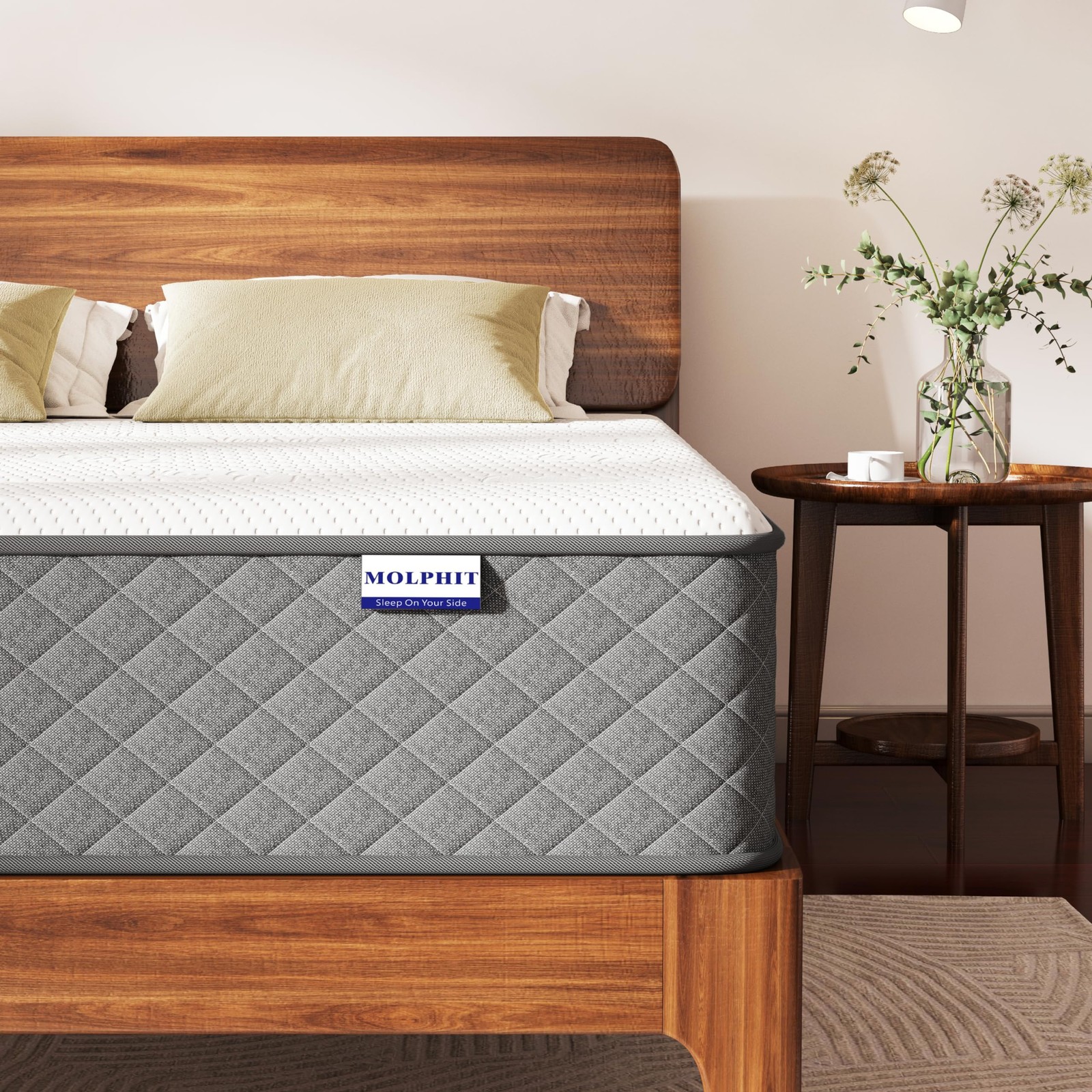 12” Twin Full Queen Size Mattress Medium Firm With Memory Foam Spring in a Box