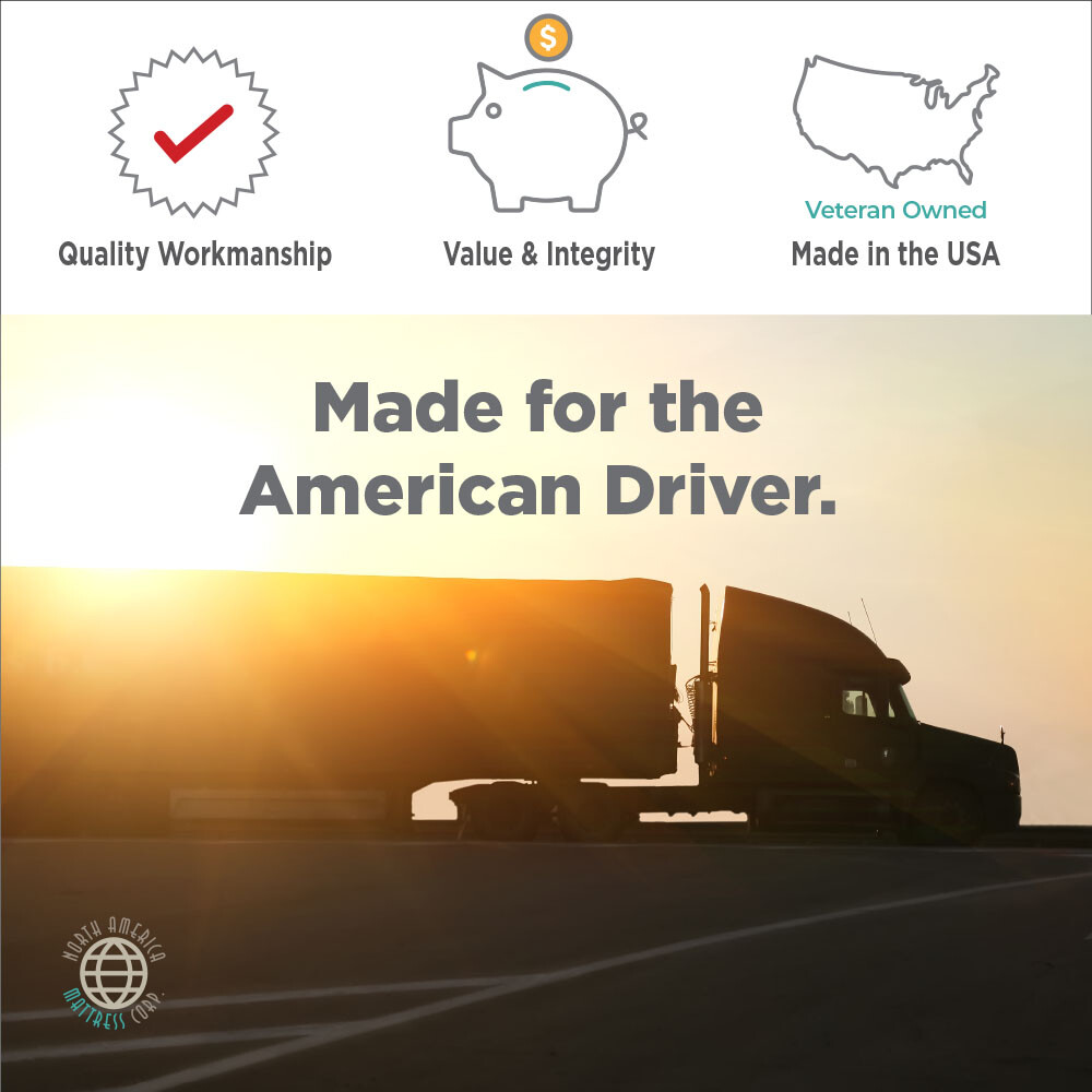 Big Trucker TRUCK MATTRESS – Great Value! Many Sizes Available!