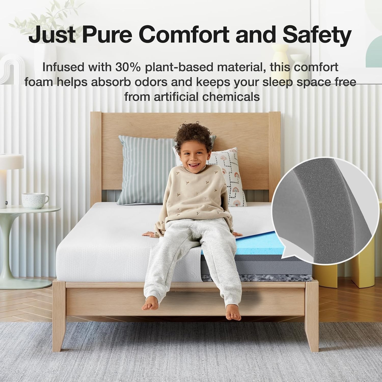 5 Inch Twin Mattress for Kids – Cooling Gel Memory Foam, CertiPUR-US Certified