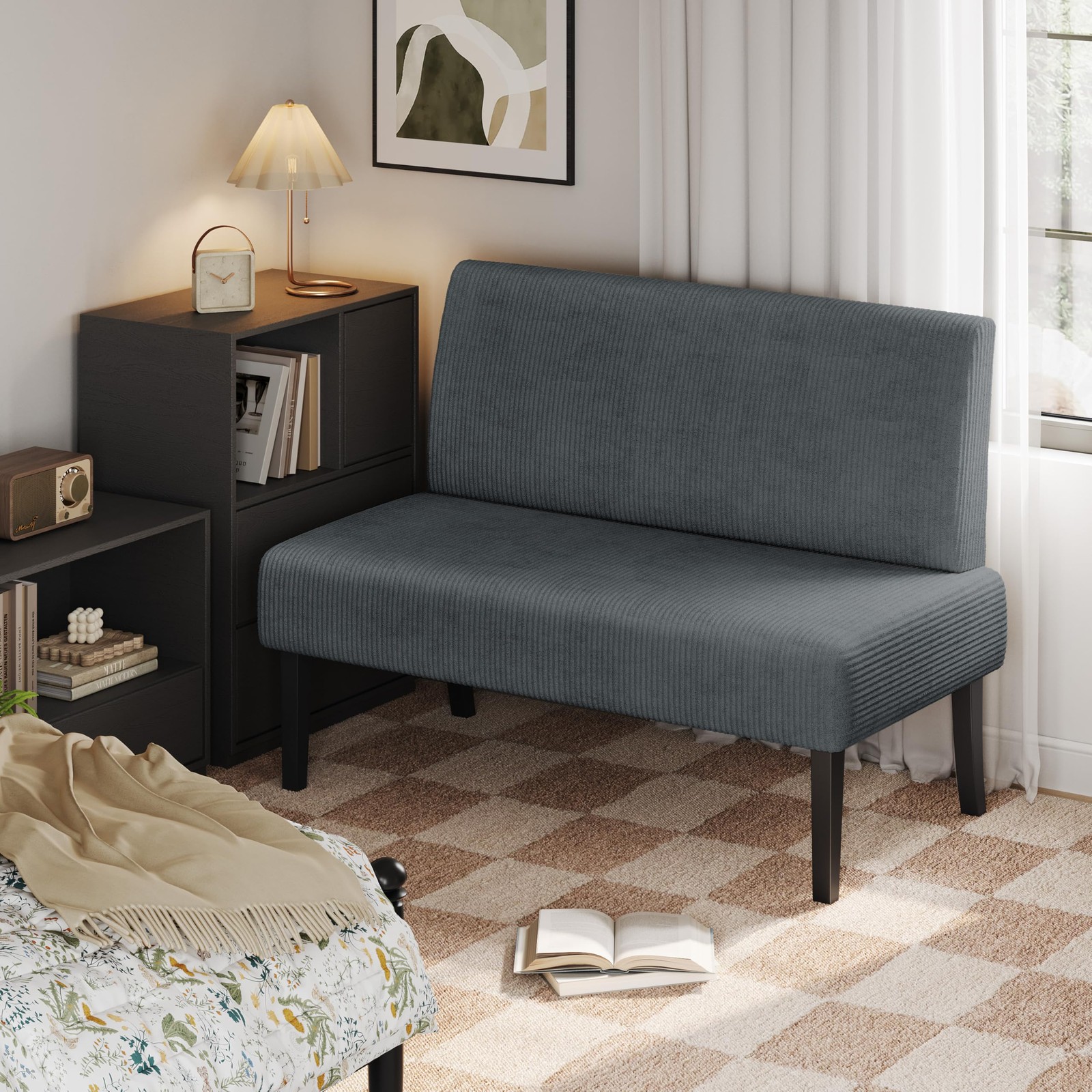 Yaheetech Small 39 inches (W) x 24 (D) x 33.5 (H), Dark Gray