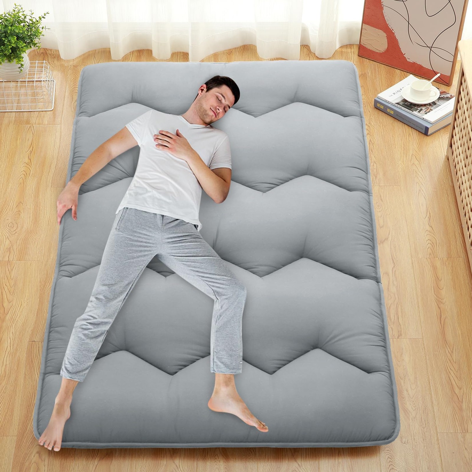 Floor Mattress Japanese Futon Mattress Sleeping Tatami Mat Twin/Full/Queen Size
