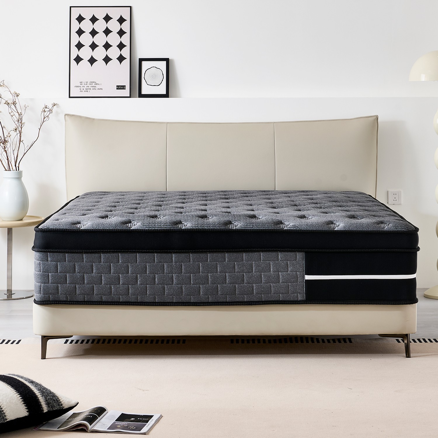 8″10″12″14 Twin Full Queen King Size Mattress in a Box Hybrid Spring Memory Foam